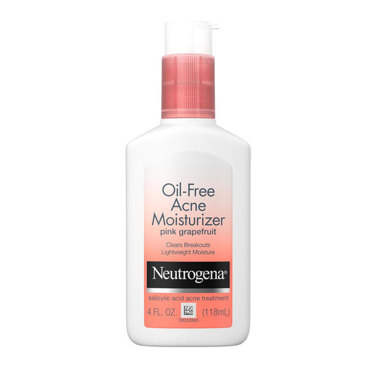 Oil Free Acne Moisturizer, Pink Grapefruit, 4 Fl Oz