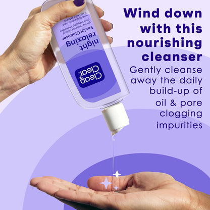 Night Relaxing Deep Cleaning Face Wash, 8 Fluid Ounce (Packaging May Vary)