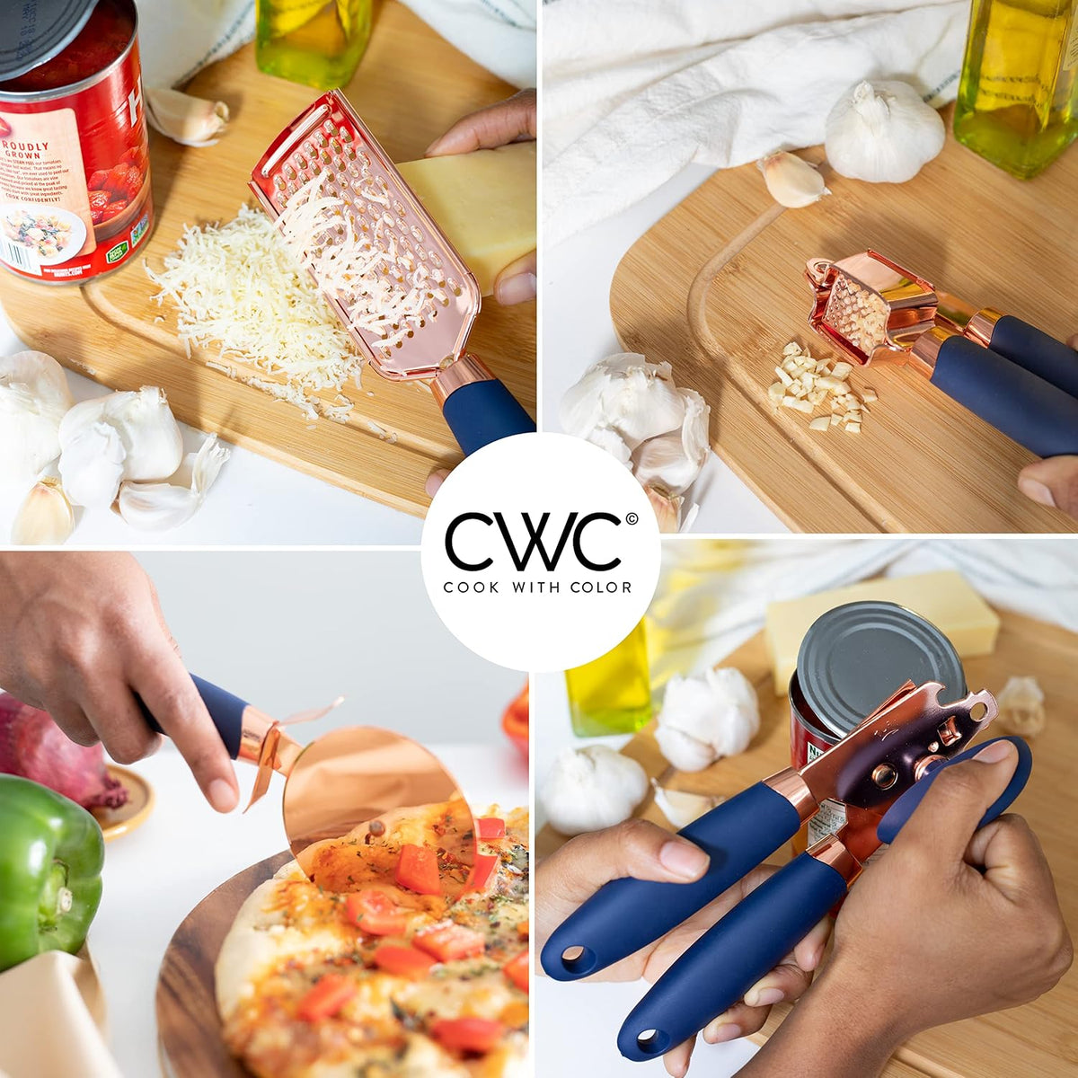 7-Piece Copper Kitchen Utensil Set