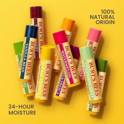 Lip Balm - Coconut and Pear, Lip Moisturizer with Responsibly Sourced Beeswax, Tint-Free, Natural Origin Conditioning Treatment, 2 Tubes, 0.15 Oz.
