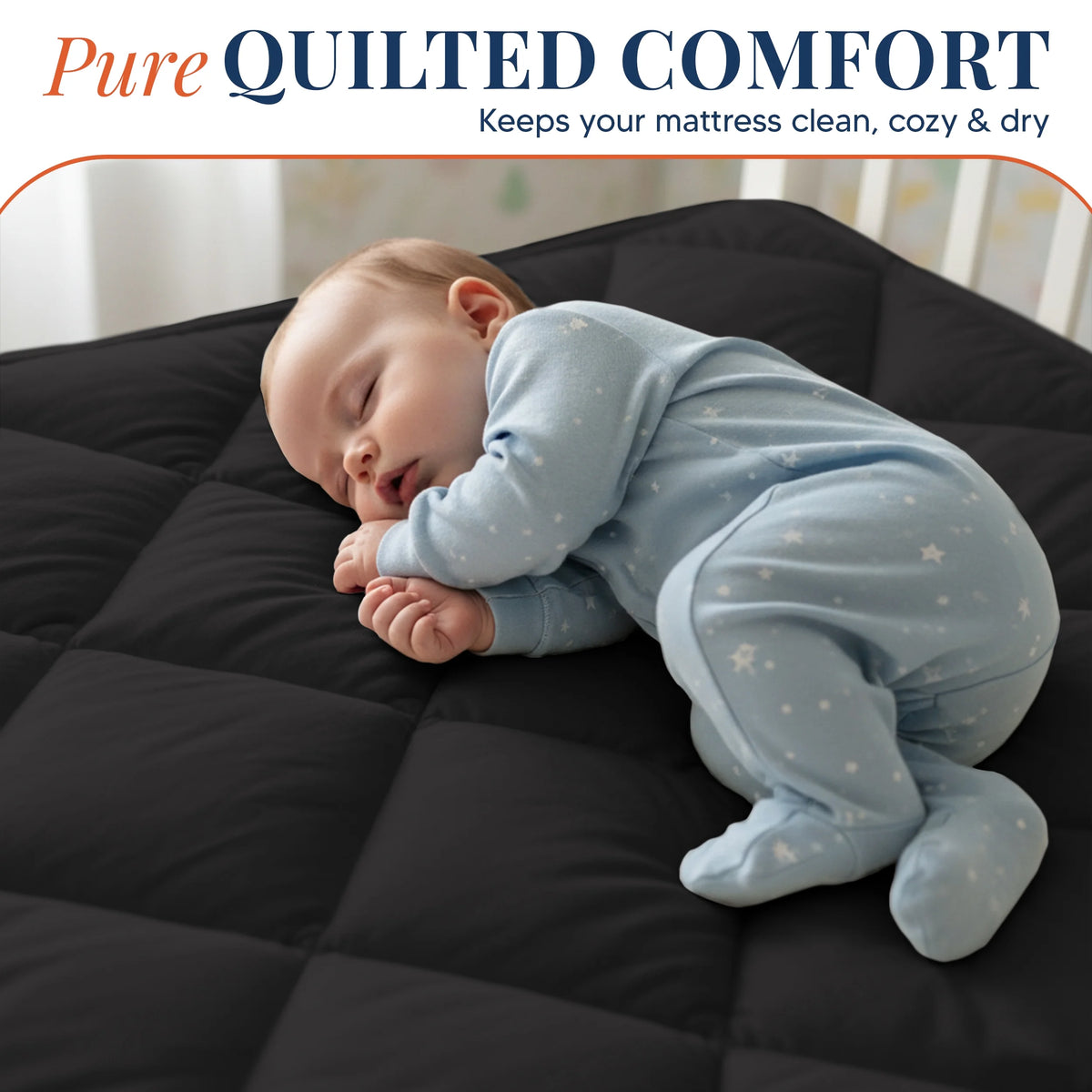 Quilted Fitted Mattress Pad with Deep Pockets