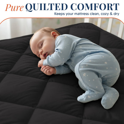 Quilted Fitted Mattress Pad with Deep Pockets