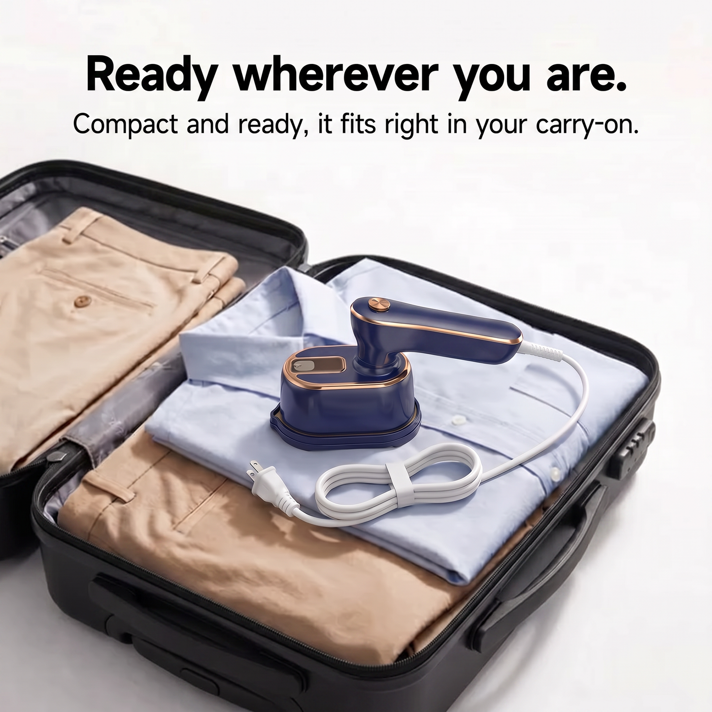 SteamFit 2.0 — Portable Garment 2-in-1 Steamer & Iron